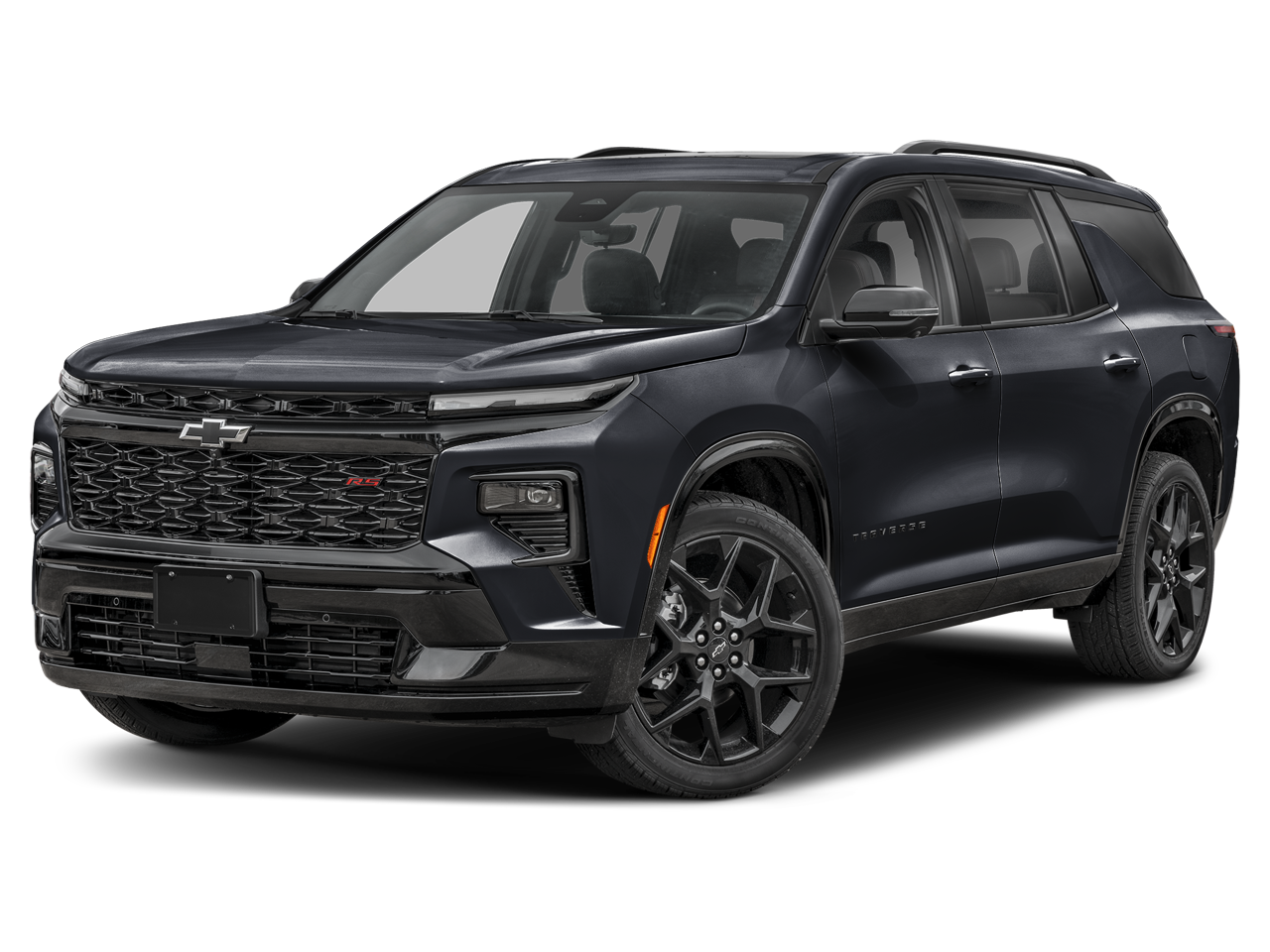 2026 Chevrolet Traverse RS in Radiant Red Tintcoat — front three-quarter view