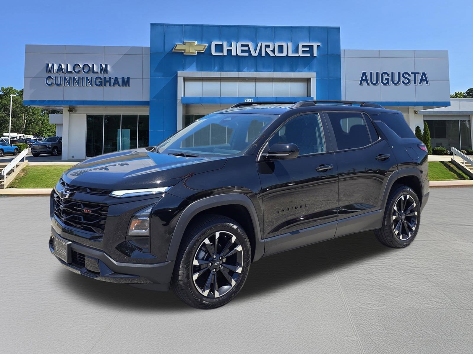 2026 Chevrolet Equinox RS in Mosaic Black Metallic — front three-quarter view