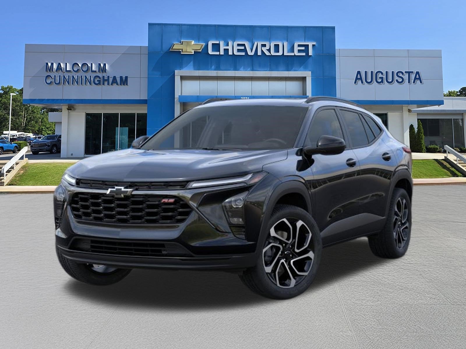 2026 Chevrolet Trax 2RS in Mosaic Black Metallic — front three-quarter view