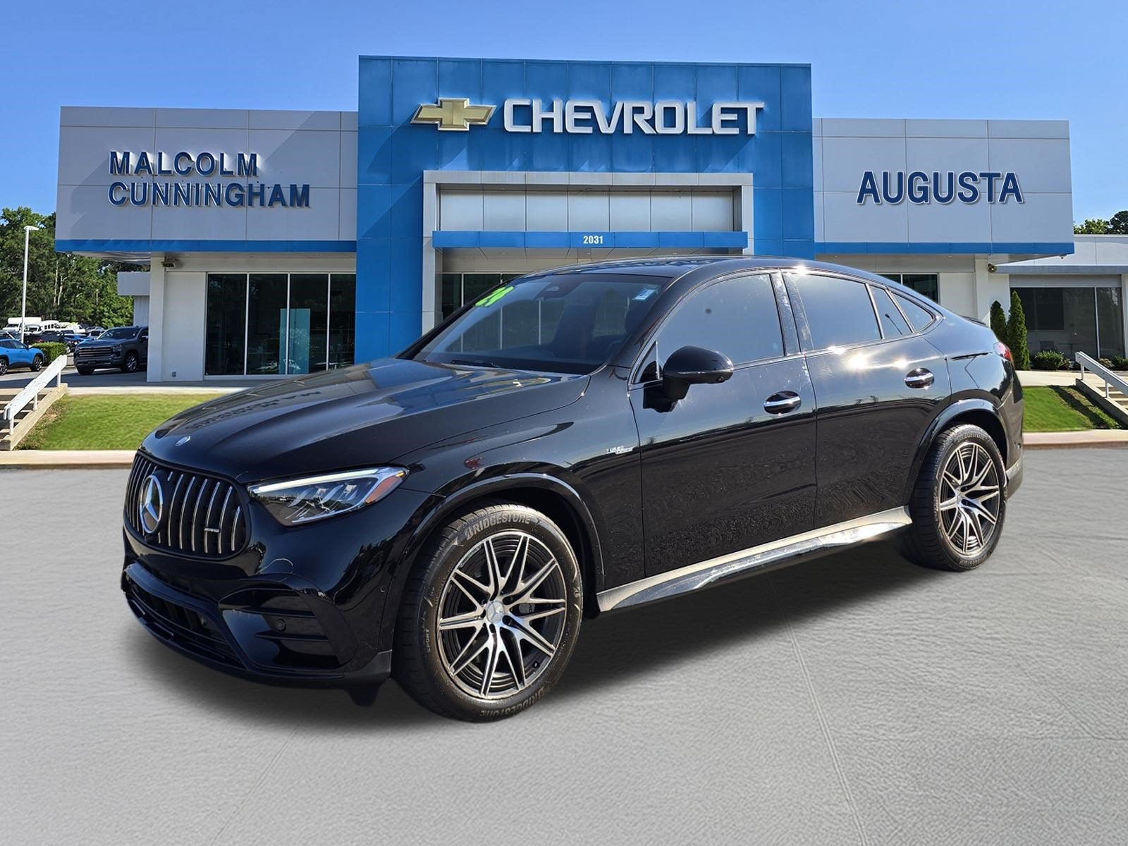 2024 Mercedes-Benz GLC AMG GLC 43 in Black Black — front three-quarter view