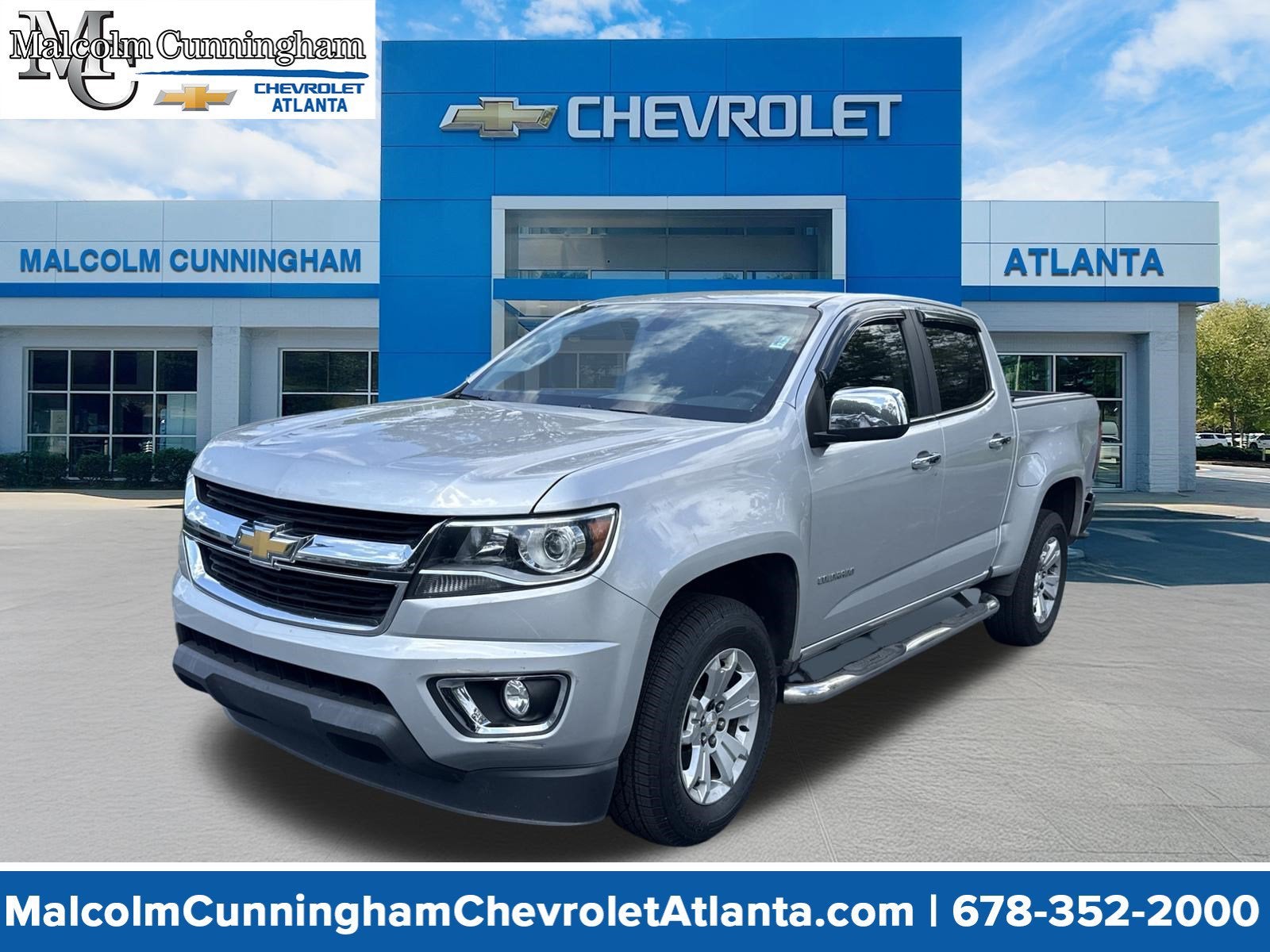 2016 Chevrolet Colorado 2WD LT in Silver Ice Metallic — front three-quarter view