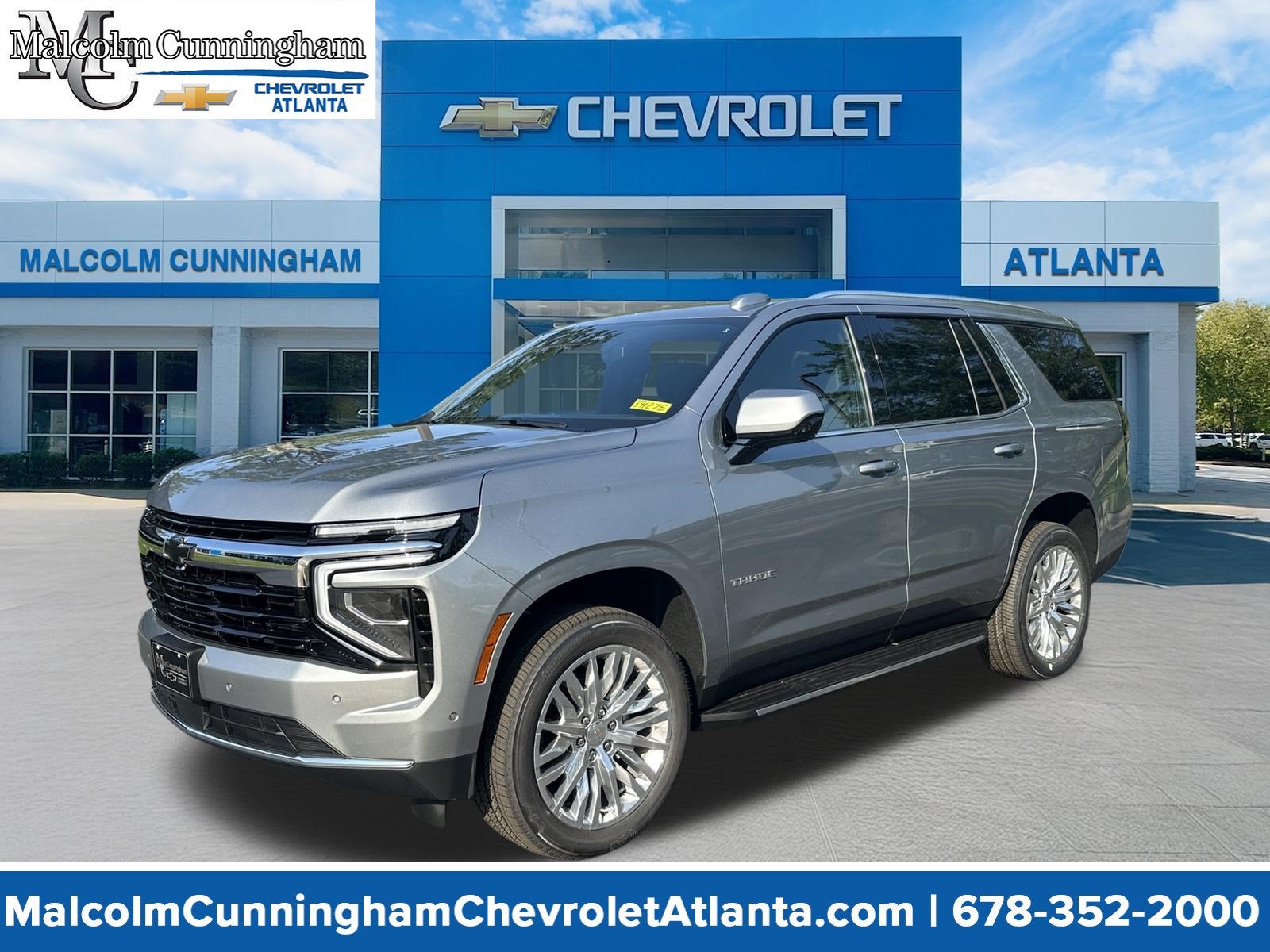 2026 Chevrolet Tahoe LS in Sterling Gray Metallic — front three-quarter view