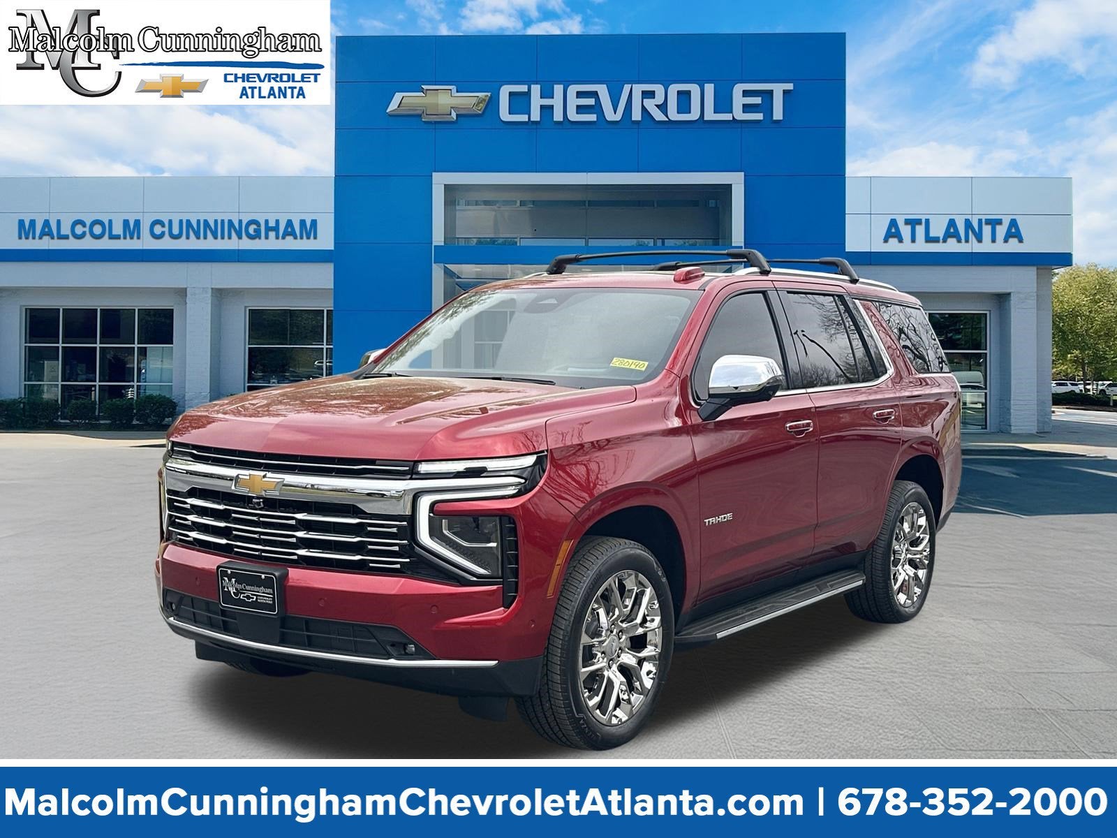 2026 Chevrolet Tahoe Premier in Radiant Red Tintcoat — front three-quarter view