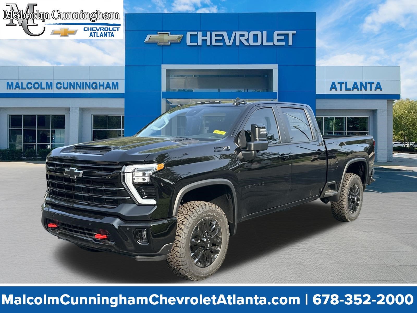 2026 Chevrolet Silverado 2500 HD LT in Black — front three-quarter view
