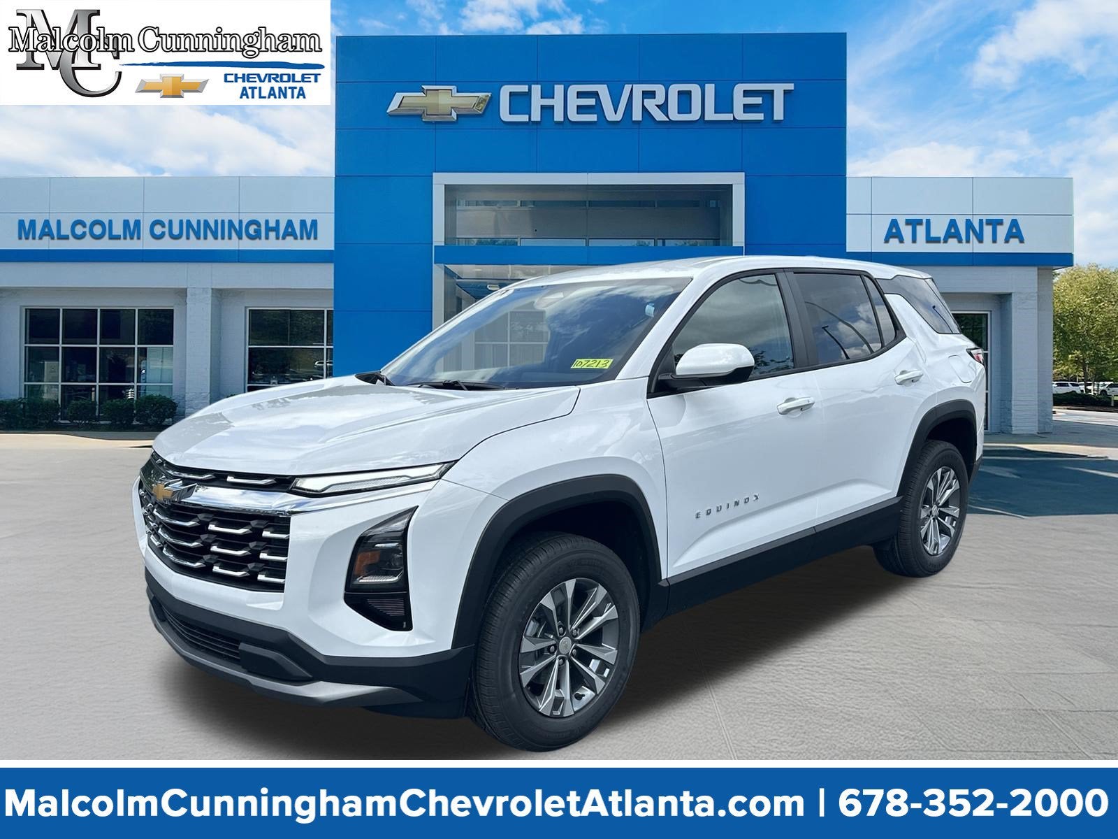 2027 Chevrolet Equinox FWD LT in Summit White — front three-quarter view