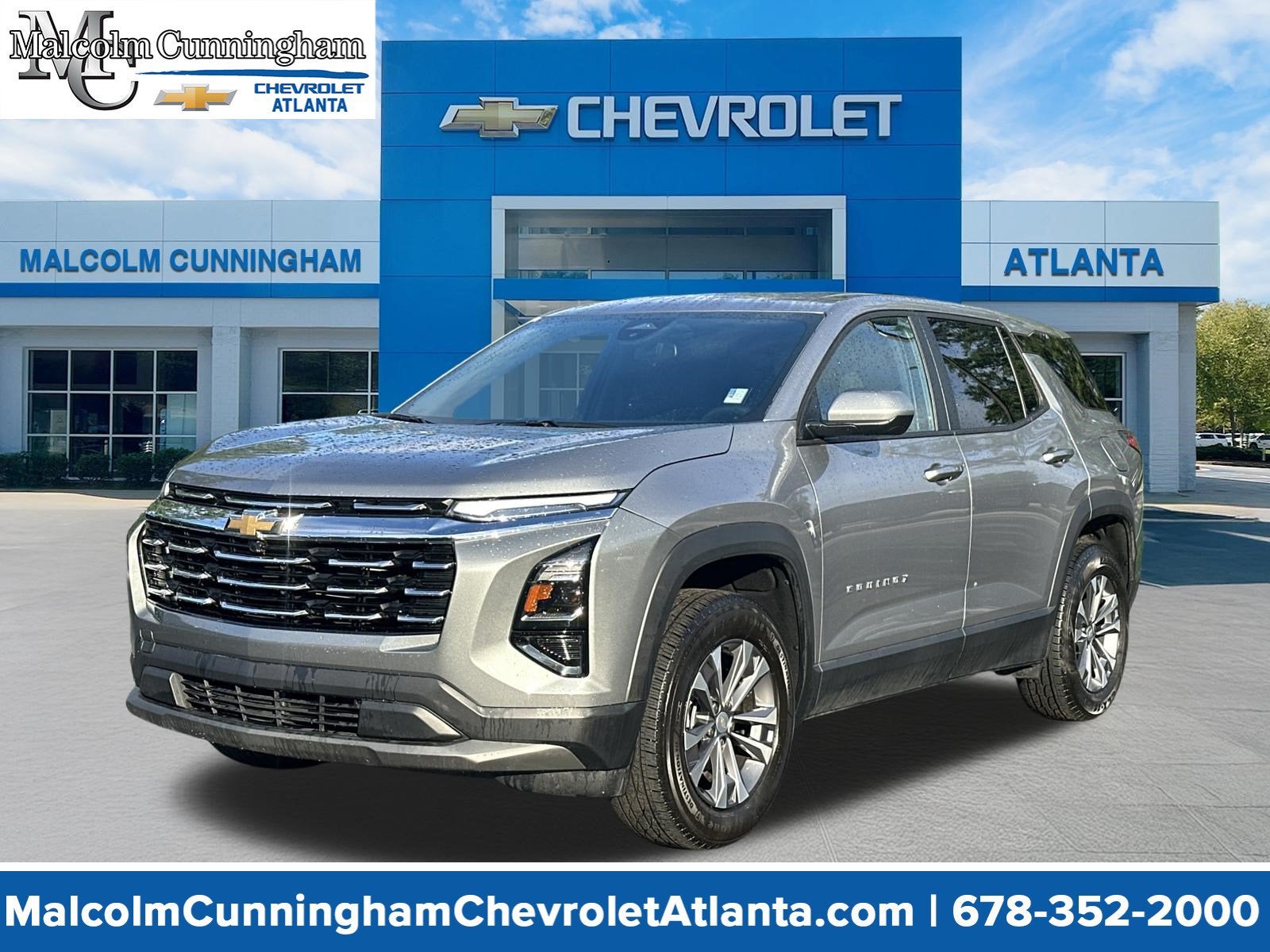 2026 Chevrolet Equinox LT in Sterling Gray Metallic — front three-quarter view