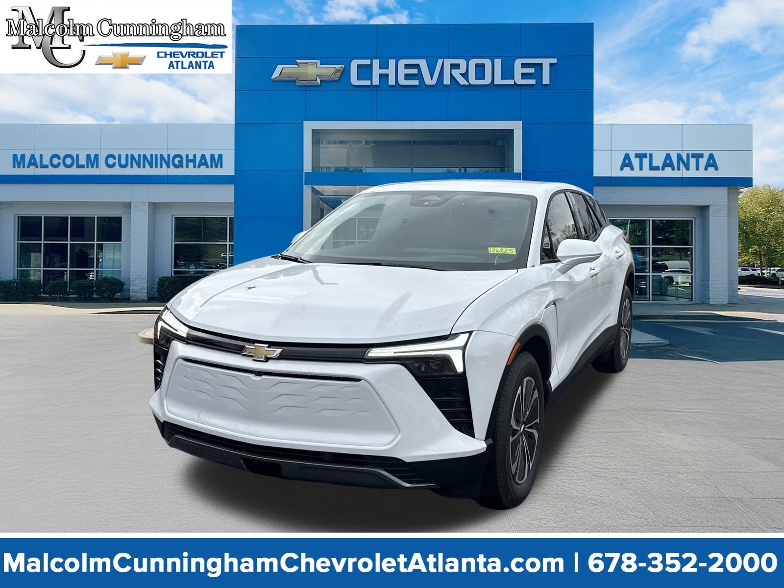 2026 Chevrolet Blazer EV LT in Summit White — front three-quarter view