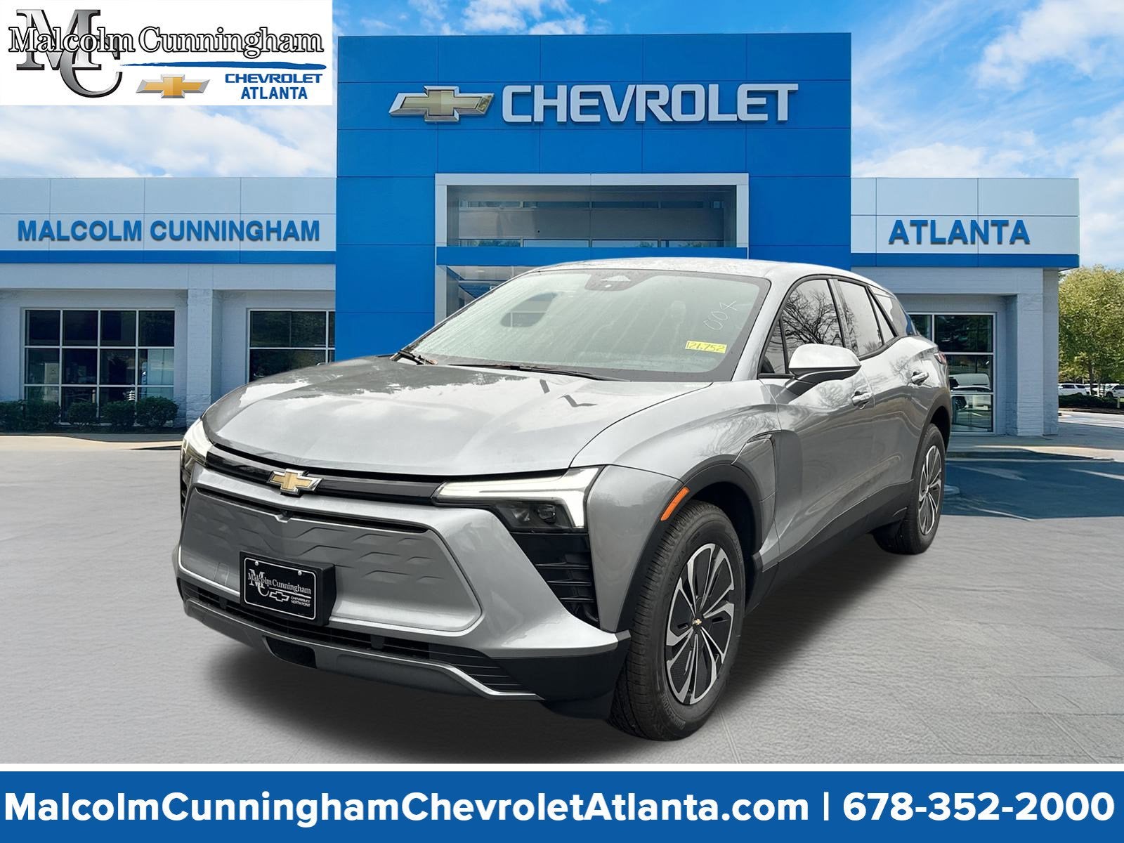 2026 Chevrolet Blazer EV LT in Sterling Gray Metallic — front three-quarter view