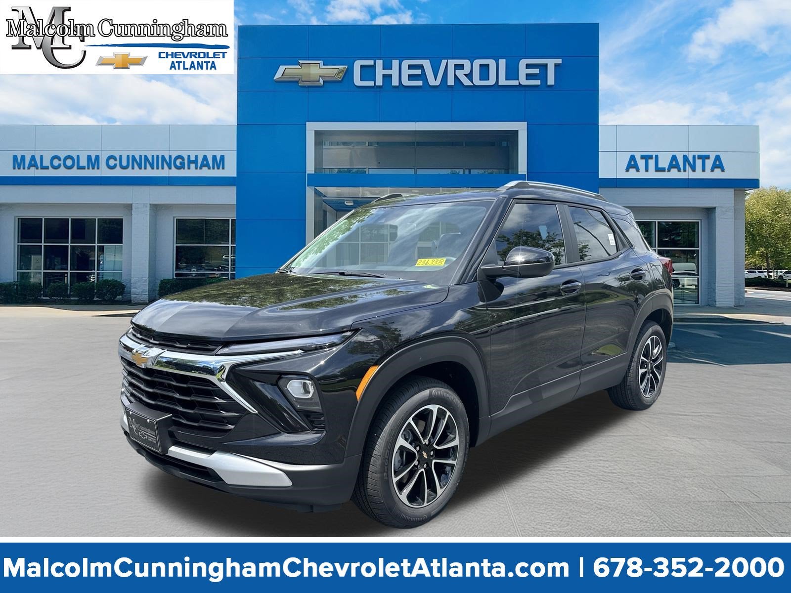 2026 Chevrolet Trailblazer LT in Mosaic Black Metallic — front three-quarter view
