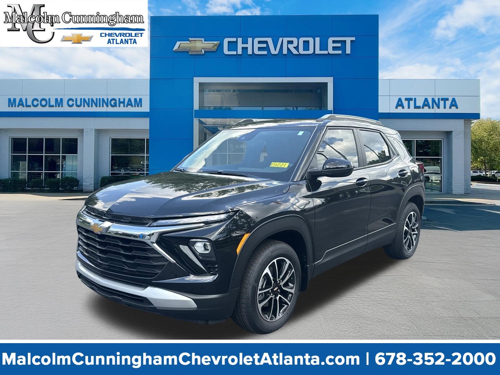 2026 Chevrolet Trailblazer LT in Mosaic Black Metallic — front three-quarter view